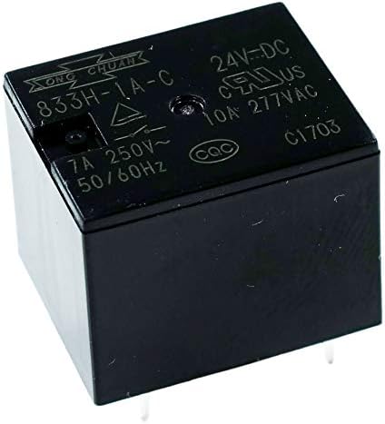 Song Chuan 833H-1A-C, 24VDC Relay, 10A 24VDC SPNO, Flux Sugar Cube
