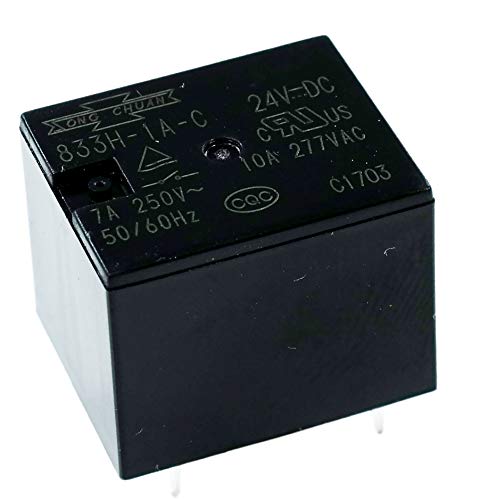 Song Chuan 833H-1A-C, 24Vdc Relay, 10A 24Vdc Spno, Flux Sugar Cube #TOP11