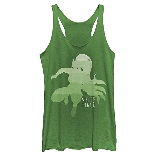 Débardeur Marvel femme vert XXL t-shirt sans manches dos nageur imprimé White Tiger