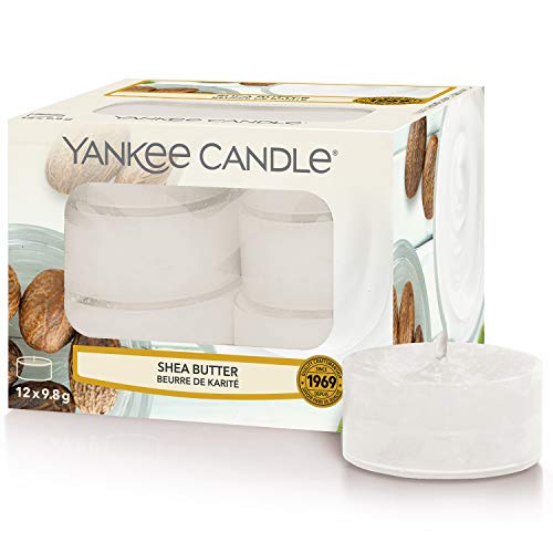 Yankee Candle candeline profumate tea light | Burro di karitè | 12 pezzi