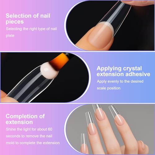tiyiyok 120 Stück Dual Nail Forms set, Dual Form Nails mit Klaren Skalenlinien, 12 Style Nagel Formen, Wiederverwendbar Tips für Polygel Extension Maniküre Nagelkunst Design Salon