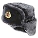 Sweet & Beauty Russian Hat Soviet Army Fur Military Cossack Ushanka – Faux Fur Winter Trapper with Ear Flaps (Size 58 / M) Grey