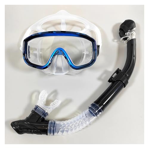 DGOINGPI Buceo Kit de de Buceo Gafas de Buceo Máscara de Buceo Máscara de Snorkel Seca Completamente Es Muy Adecuada para Hacer Snorkel, Buceo(Burgundy)