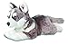 Peluche Chien Husky de siberie allonge 24/44/12 cm