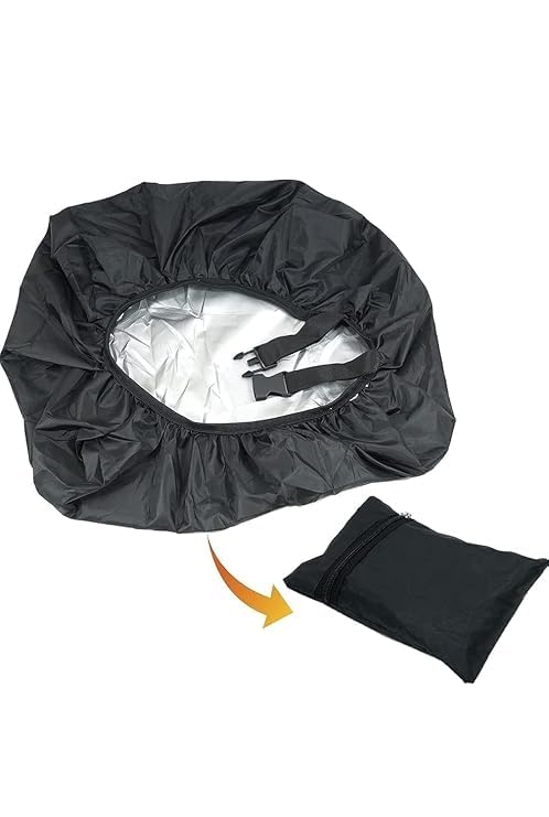 Universal Rain Cover & Dust Cover for Backpack, Black | Waterproof, Lightweight & Foldable, Adjustable Buckle Strap, Includes Storage Pouch, School & Travel Use Pack of 1-image-35