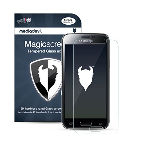 MediaDevil Screen Protector for Samsung Galaxy S5 Mini   Tempered Glass Clear Edition (1 Pack)