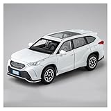 AUDSNI Voiture Diecast 1:32 pour Crown pour Kluger Modèle Réduit De Voiture en Métal Moulé sous Pression Modèle Voitures Collection(Blanche)