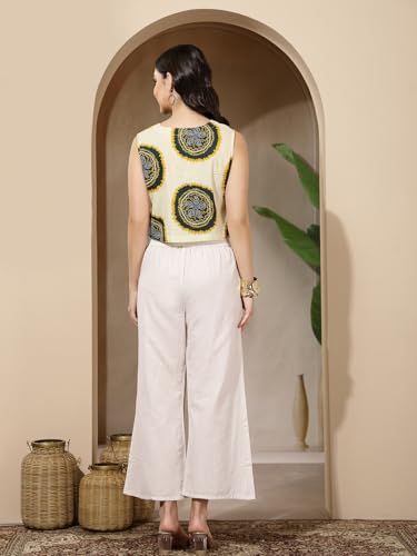 Image of Stylum Women's Bandhej Printed Rayon Peplum Top