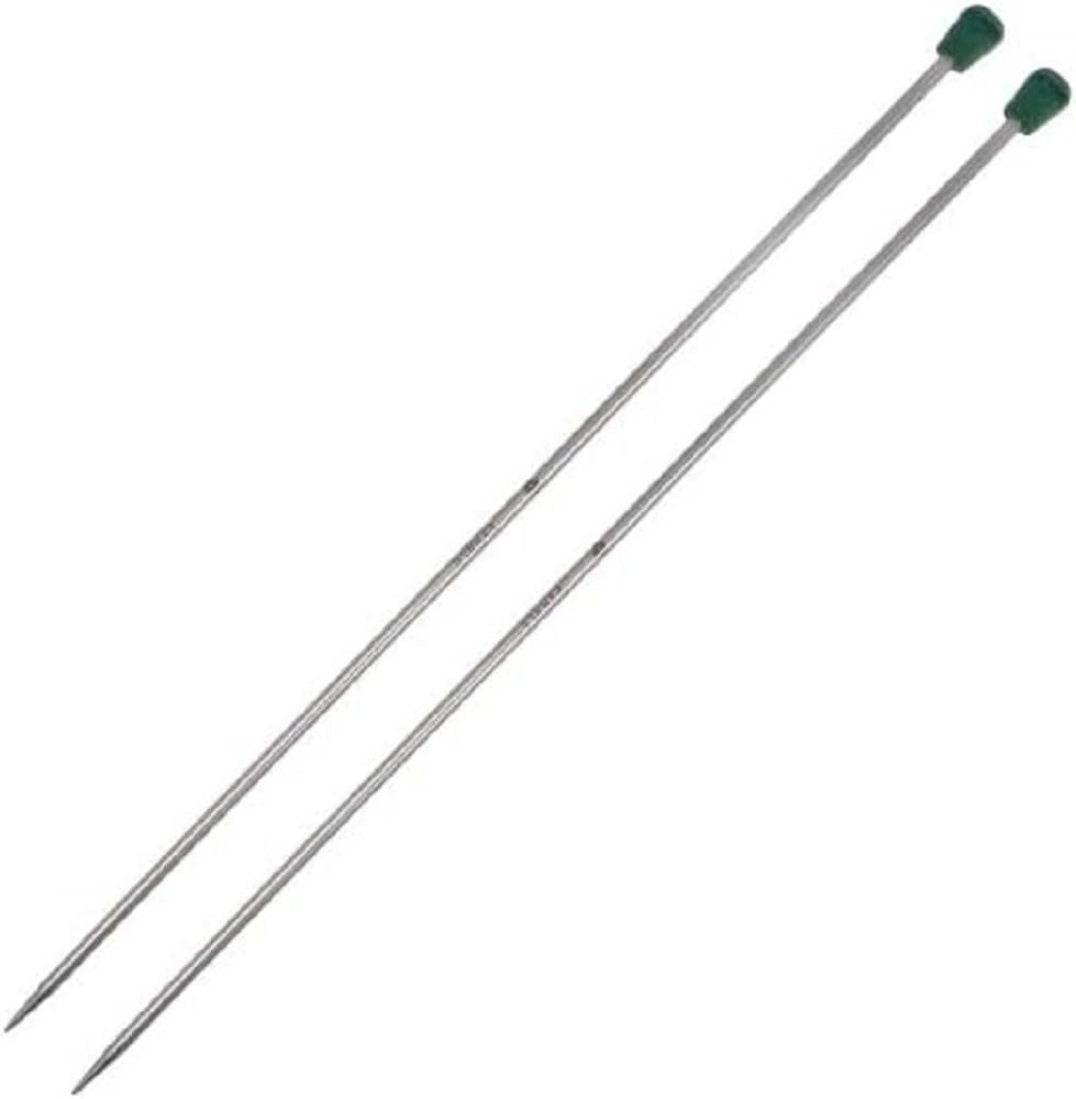 KnitPro The Mindful Collection Single Pointed Needles 16" (40cm), Silver, 5.00mm