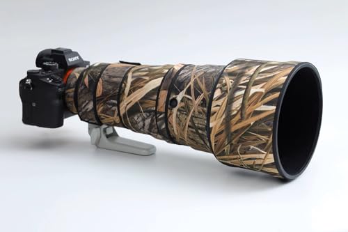 Housse Rolanpro Sony 300mm F2.8 GM imperméable protection anti-pluie camouflage herbe pour objectif