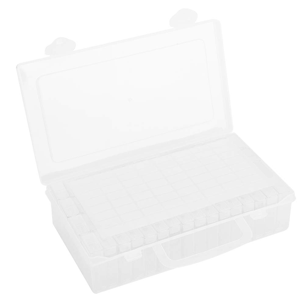 with 1pc Label Pape Diamond Painting Tool Box Plastic Diamond Painting Container, Diamond Painting Storage Box, Dressmaker Carry