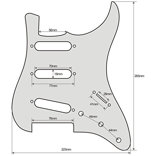 IKN SSS chitarra Strat Pickguard e fori per le viti piastra posteriore personalizzati fai da te per chitarra USA/Messico… - Les Beatles, Paul McCartney, John Lennon, RIngo Starr, George Harrison IKN SSS chitarra Strat Pickguard e fori per le viti piastra posteriore personalizzati fai da te per chitarra USA/Messico… – Image 7