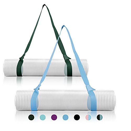 Correa de Yoga Mat, Azul + Verde Ejército Cover
