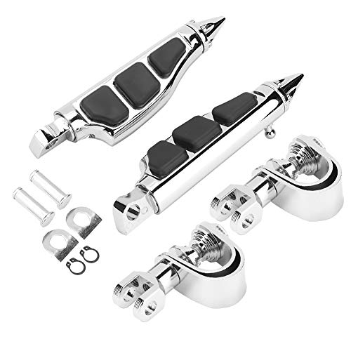 Preisvergleich Produktbild Outbit Motorrad Pedal - Qualität Universal Motorrad Beine Fußstütze Pedalhalterung Zubehör (Farbe : Silber)