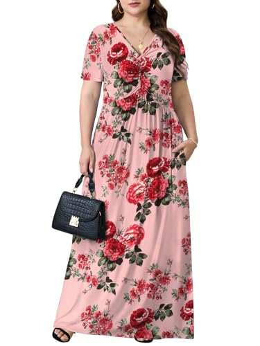 Image of PEVRL Plus Size Summer Maxi Dress for Curvy Women with Pockets 1X-5X