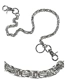 Ruth&Boaz Block chain Stainless Steel Key Chain Wallet Chain (17", Stainless)