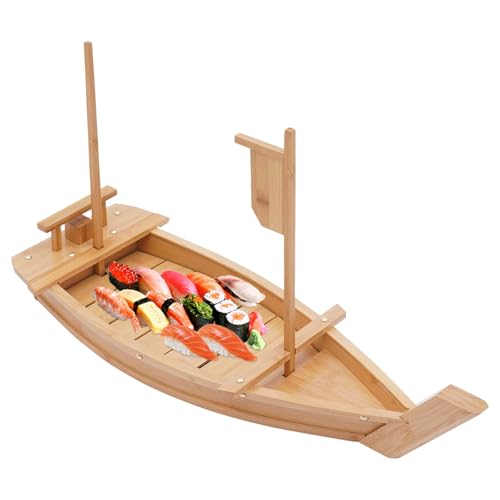 Bandeja Sushi Barco 27.6 x 9.4 pulgadas miniatura 1