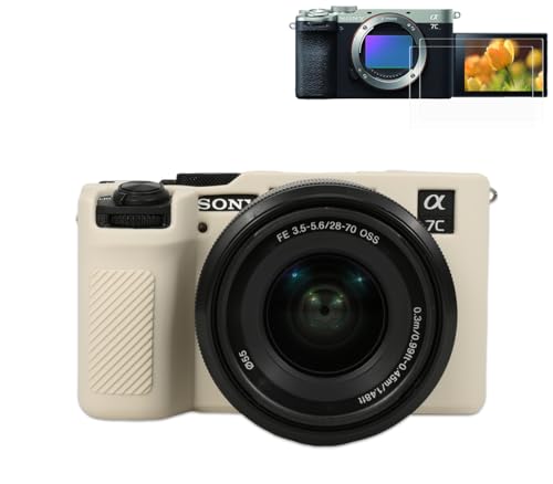 Funda Pocoukate para cámara Sony Alpha 7C II / 7CR Beige miniatura 1