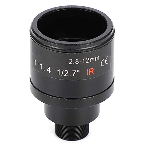 Obiettivo della Scheda CCTV Zoom Regolabile Manualmente con Obiettivo per Telecamere di Sicurezza a Lunghezza Focale 2,8 12 Mm Interfaccia di Montaggio M12 Obiettivo