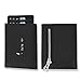 Produktbild NEU: SOLO PELLE® Slim Wallet mit Münzfach [12 Karten] Slimwallet Riga [RFID-Schutz] Kartenetui mit Münzfach [Leder] Smart Wallet für Männer und Damen (Carbon Prägung)