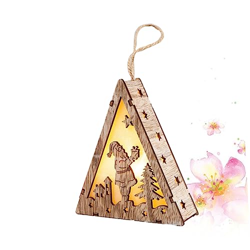 ABOOFAN 3 Peças Decoração Para Mesa De Natal LED Pendurado Ornamento Decoração De Mesa Enforcamentos