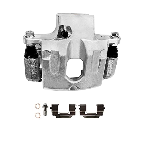 Image of Detroit Axle - Rear Right Brake Caliper Brake Pads Replacement for Trailblazer EXT SSR Envoy Rainier Ascender Bravada 9-7X - 3pc Set