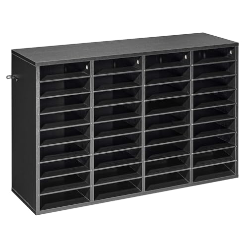 VEVOR Organisateur de Bureau en Bois, Trieur à 36 Cases avec Étagères Amovibles, pour Fichiers Documents Magazines École Maison, Casier à Courrier avec Panneaux de...