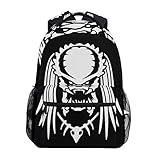 Jojogood Alien Vs Predator Silhouette School Bookbags Shoulder Laptop Daypack College Bag for Student Travel Backpack