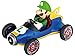 Carrera Pull & Speed 15813018 Official Licensed Kids Mario Kart Toy Car Pull Back Vehicle for Ages 3 and Up - Mach 8 Mario/Mach 8 Luigi