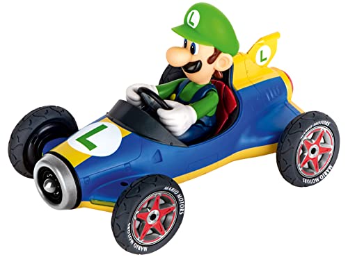 Carrera Pull & Speed 15813018 Official Licensed Kids Mario Kart Toy Car Pull Back Vehicle for Ages 3 and Up - Mach 8 Mario/Mach 8 Luigi by Carrera - Image 3
