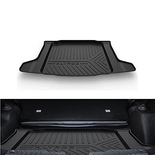 Image of GFX Car Trunk Rear Mat Boot Dicky Mat (After-Market) Compatible with Altroz (2020-2021) Black Custom Fit Heavy Duty TPV Material