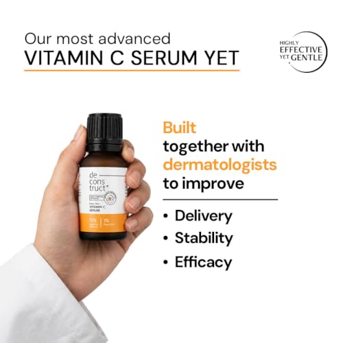 Image of Deconstruct Advance Bright + Glow Vitamin C Serum | 15% Vitamin C | With Liposomal Technology| For Pigmentation, Dullness & Dark Spots| Suitable for All Skin Types | Co-created with Dermatologists