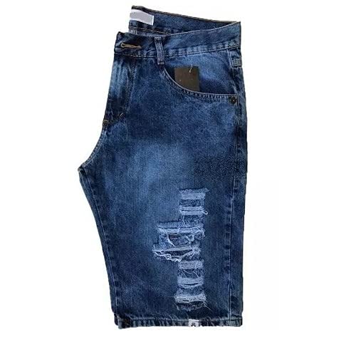 Bermuda Jeans Masculina Destroyed (Clara, 40)