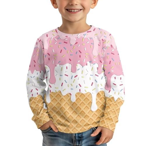 Image of Girls Basic Tee Shirts Outdoor Long Sleeve Shirt Winter Clothes Size 3-16 Top Fall Clothes Gift for Holiday