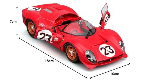 Image of Bburago - 1 /24 Scale Model Compatible with Ferrari 330 P4 Daytona 1967 Racing Car Model