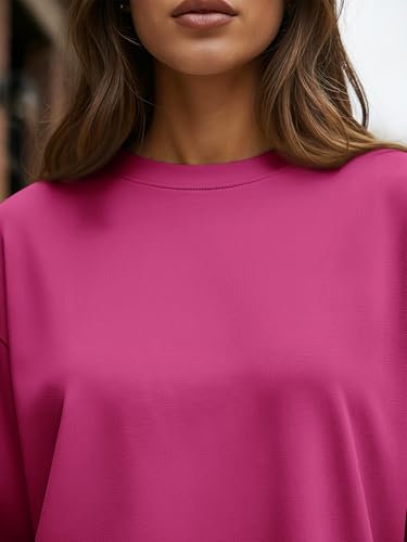Image of Trendy Queen Womens Oversized Long Sleeve Shirts Fall Tops 2026 Basic Tees