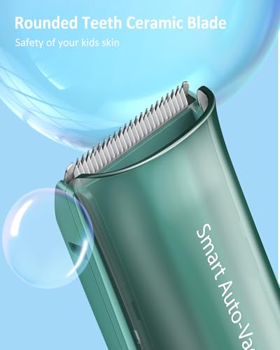 ENSSU Baby Hair Clipper,Vaccum Hair Clippers for Kids/Toddlers,Cordless Baby Hair Cutting Kit with Two Modes,Baby Hair Trimmer Haircut Machine in Large Hairs Storage Space,Rechargeable&Waterproof - Image 6