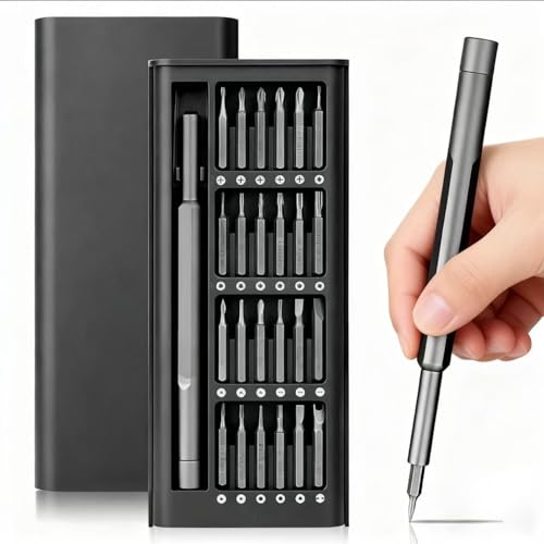AochirTorq Precision Screwdriver Set Made of Premium S2 Steel 25 in 1 Professional Mini Magnetic Repair Set for Electronic Computer Eyeglass Watch Ring Doorbell