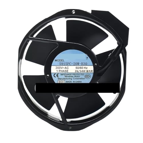 Ventilateur 5915PC-20T-B10 axial AC pour armoire électrique et refroidissement moteur