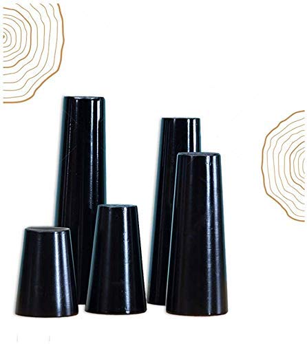 Patas intercambiables de madera de 10 cm para elevar y estabilizar sofás y muebles con tornillos 3