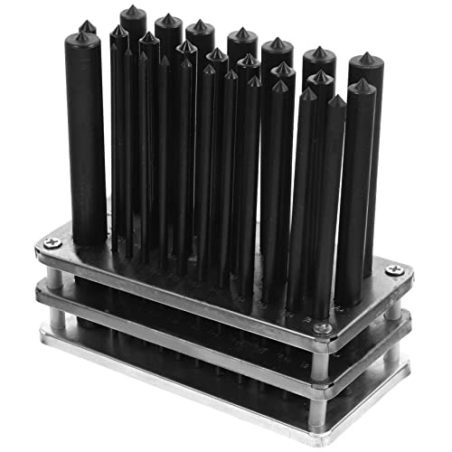 Balacoo Mechanical Repair Tools 28pc Cylindrical Punch Set Punches Chisel Set Steel Material
