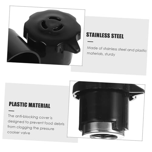 Reemplazo de válvula para olla a presión de acero inoxidable y plástico con cubierta anti-obstrucción para ollas eléctricas de presión, accesorios seguros para cocinar miniatura 6