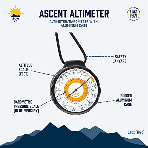 Sun Company 214-M Ascent Altimeter - Battery-Free Altimeter And Barometer thumb #7