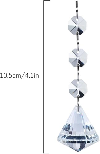 Miniatura 2 de 60 candelabros de cristal de repuesto de acrílico transparente prismas colgantes de cristales colgantes para iluminación de lámparas, decoración de