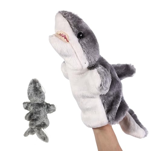 Image of FunBlast Plush Hand Puppets for Kids - Animals Hand Puppet Toys, Soft Hand Puppets for Kids, Story Telling Puppet for Kids, Hand Puppet Toy, Fun Play Learning Toys (Shark)