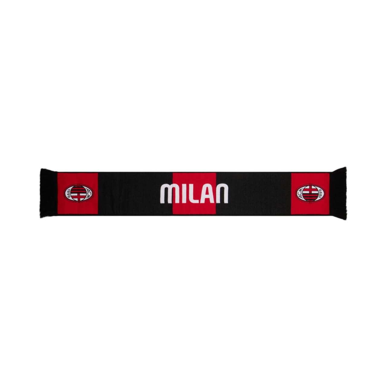 AC Milan Unisex, akryl, szal na 125. rocznicę, oficjalny produkt, sempre con te sarò, Rozmiar uniwersalny