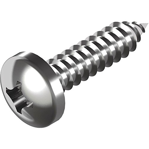 Vis tôle tête bombée DIN 7981-C H A2 4,8x65 cruciforme PH en acier inoxydable pour plaque métal
