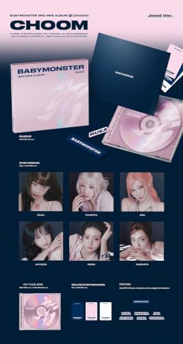 BABYMONSTER 춤 CHOOM Álbum Original de ASA sin Daños en Estuche Joya Coleccionable 3