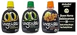 Ingrilli Organic Citrus Squeeze Juice 3 Flavor Variety, (1) Each: Lemon, Lime, Ginger (4 Ounces) - Plus Recipe Booklet Bundle