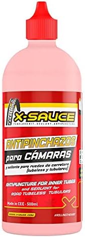 X-Sauce A8487325000298 Sellante Anti pinchazos para Cámaras, Rojo...